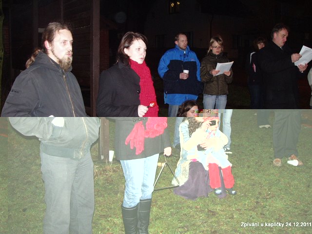 Vánoční zpívání u kapličky v Doubí 2011
